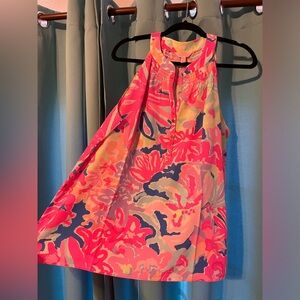 Lily Pulitzer floral tank top flowy loose sleeveless